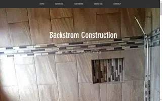 Backstrom Construction website