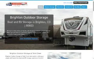 Brighton Outdoor Storage website