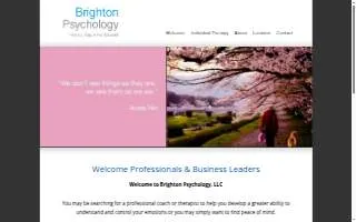 Brighton Psychology website