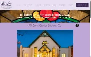 The Alli Event Center website