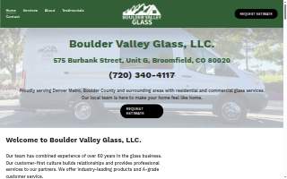 Boulder Valley Glass, LLC website