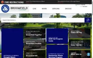 Broomfield Recreation Services Department website