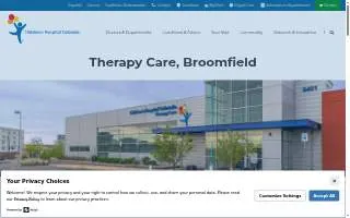 Children's Colorado Therapy Care, Broomfield website
