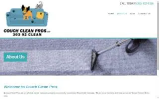 Couch Clean Pros website
