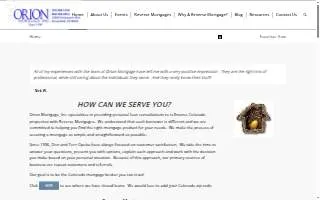 Orion Mortgage, Inc. website