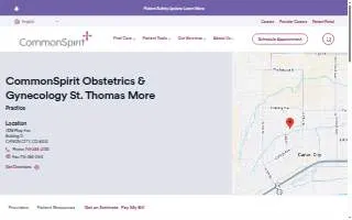 CommonSpirit Obstetrics & Gynecology St. Thomas More website