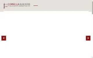 Cornella Builders website