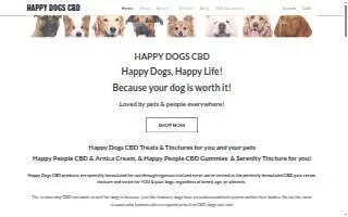 Happy Dogs CBD website