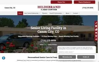 Hildebrand Care Center website
