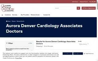 Aurora Denver Cardiology Associates - Castle Rock website