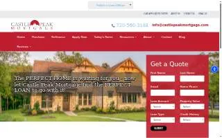 Castle Peak Mortgage website