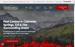 High Country Pest Control of Castle Pines website