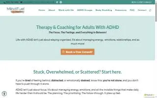 MindFuel Counseling website