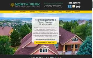 North Peak Roofing & Contracting website