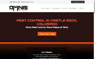 Omnis Pest Control of Castle Pines website