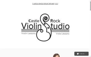 Castle Rock Violin Studio website