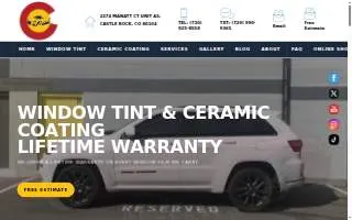 Colorado Auto Tint website
