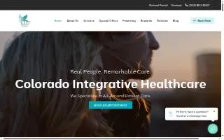 Colorado Integrative Healthcare of Castle Rock website