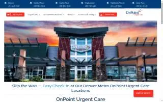 OnPoint Urgent Care - Castle Rock website