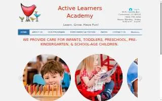 Active Learners Academy website