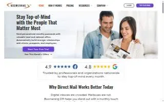 Boomerang DM website