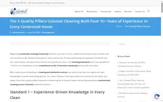 Colonial Cleaning LLC. website