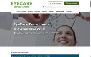 EyeCare Consultants website
