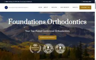 Foundations Orthodontics of Centennial website