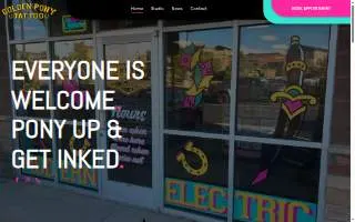 Golden Pony Tattoo website