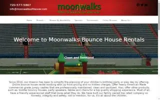 Moonwalks of Denver Bounce House Rentals website