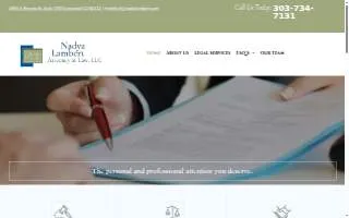 Nadya Lambert, Attorney at Law, LLC of Centennial website