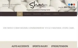 Shao Acupuncture & Natural Healing Center of Centennial website