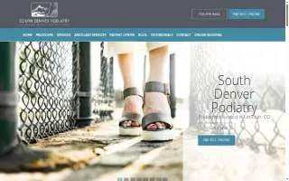 South Denver Podiatry of Centennial website