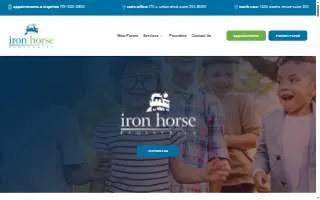 Iron Horse Pediatrics of Cimarron Hills website