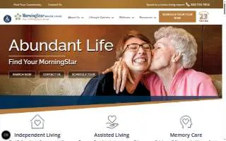 MorningStar Assisted Living & Memory Care at Mountain Shadows of Cimarron Hills website