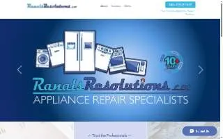 Ranals Resolutions Appliance Repair website