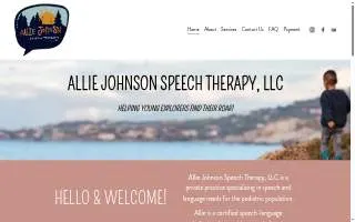Allie Johnson Speech Therapy, LLC of Clifton website