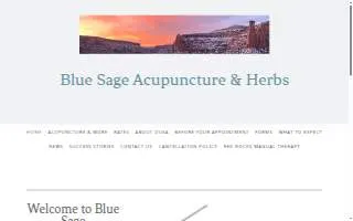 Blue Sage Acupuncture & Herbs website