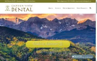 Canyon View Dental website