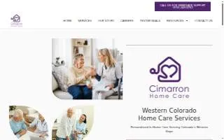 Cimarron Home Care of Clifton website