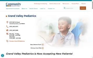 Grand Valley Pediatrics of Clifton website