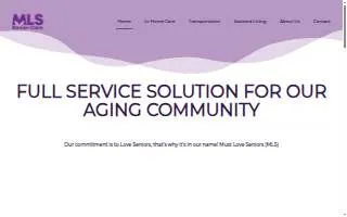 MLS Senior Care of Clifton website