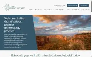 Mountain West Dermatology: Deeths Matthew J MD website