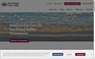Rottman Eye Care of Clifton website