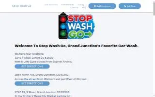 Stop Wash Go Clifton RV & Car Wash website