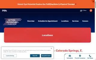 Action Potential Physical Therapy - Colorado Springs, E. Pikes Peak Ave. website