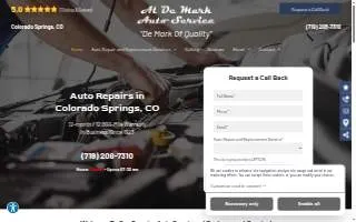 Al De Mark Auto Service website