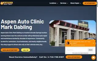 Aspen Auto Clinic - Mark Dabling website