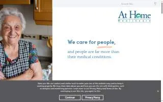 At Home Healthcare of Colorado Springs website
