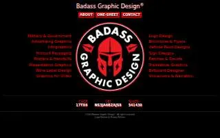 Badass Graphic Design® website